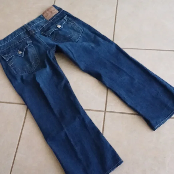 True Religion Billy bootcut mens jeans dark wash 38 29 - Picture 11 of 15